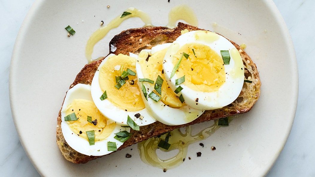 Hard Boiled Eggs with Whole Grain Toast